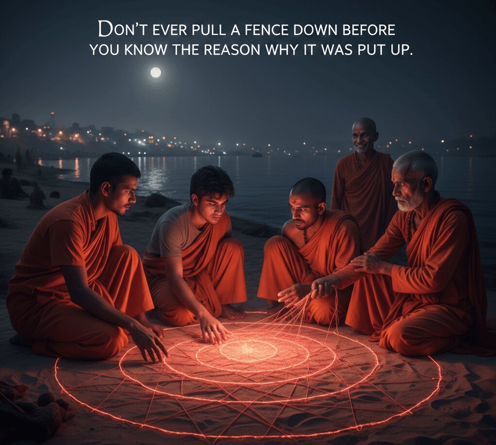 Don’t ever pull a fence down before you know the reason